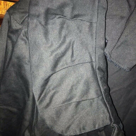 Courtenay Black Spandex Stretch Button Down Blazer Jacket 20W Cuff Sleeves - Picture 8 of 9